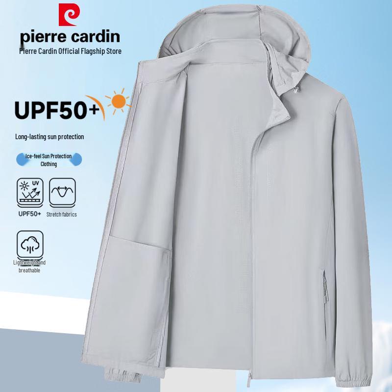 Pierre Cardin Men s UPF50+ Ice Silk Sun Protection Jacket 5XL
