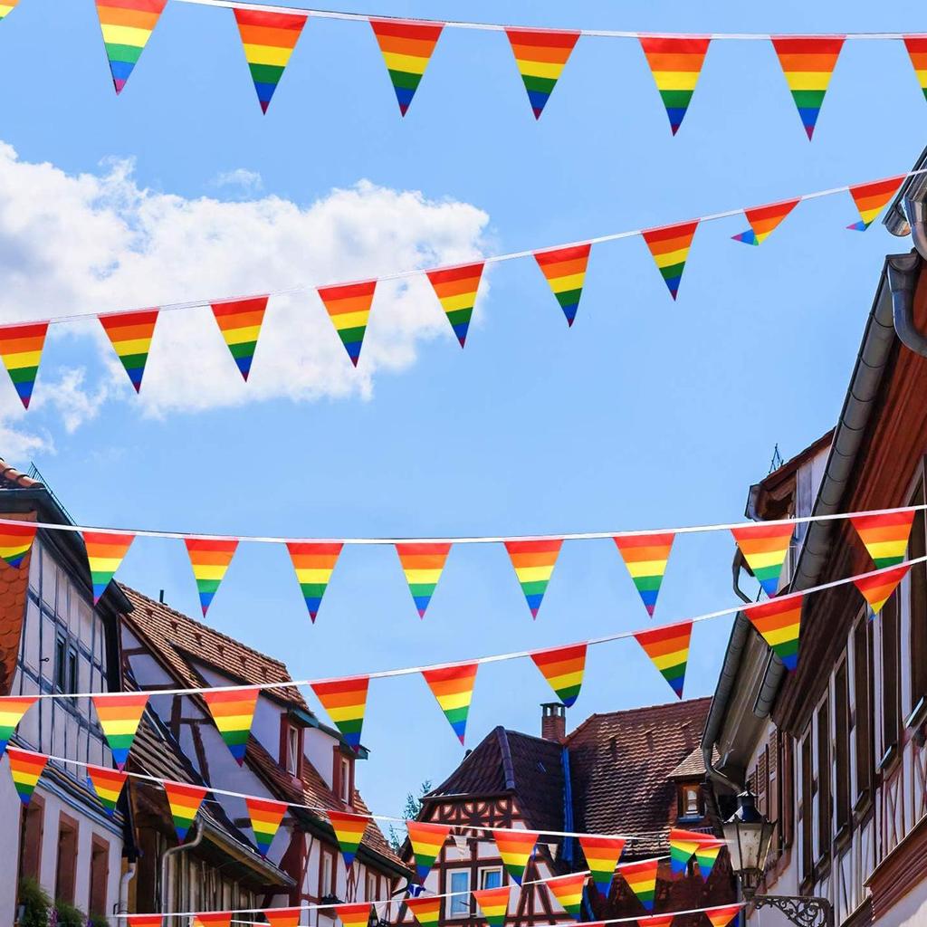 Rainbow Pennant String for Kindergarten, Birthday & Juneteenth Decorations