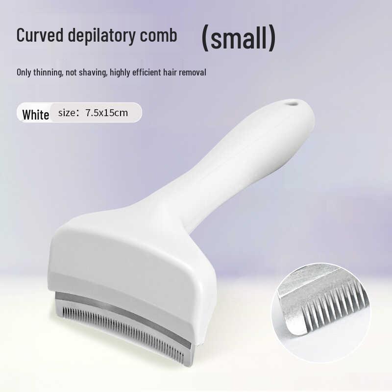 Two-in-One Cat Hair Thinning Comb: Deshedding Tool for Short and Long Hair in Small Pets