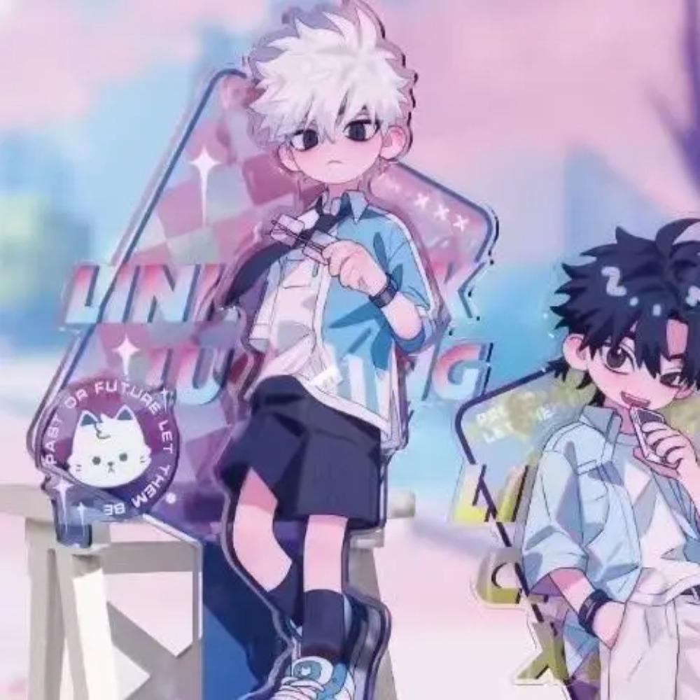 Anime Link Click Acrylic Figure Charles Lucas Stand Action Collectible Toy Desktop Home Decoration