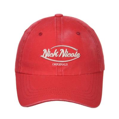 NICK&NICOLE NICOLE ORIGINALS LOGO Baseballkappe_VINTAGE ROT