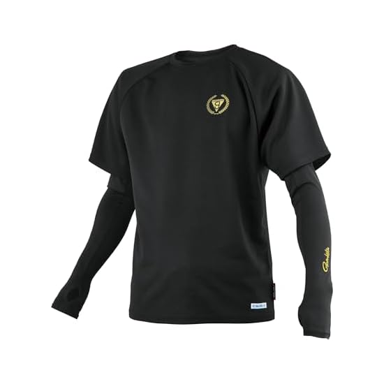 Gamakatsu Ultima Cool T-Shirt (with Arm Covers) Black L GM3787