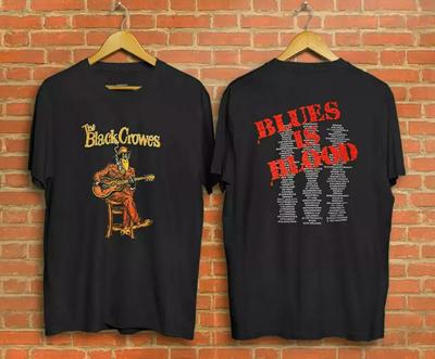 Raro T-shirt della Band The Black Crowes Unisex Manica Corta