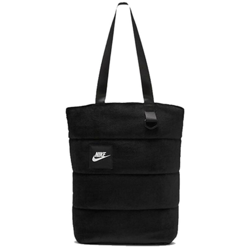 

Nike Sportswear Polyamide Tote Bag Shopping Bag Handbag Small Size Unisex Black Casual CU3930-010 чёрный