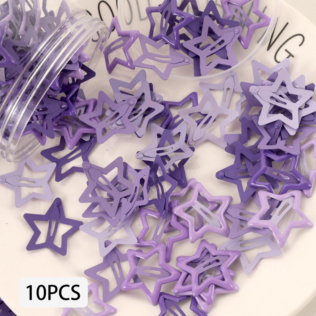 10/50pcs Dopamine Star Hair Clips Set Colorful Sweet Shining Star Hairpins for Women Girls Party Accessories Hair Barrettes