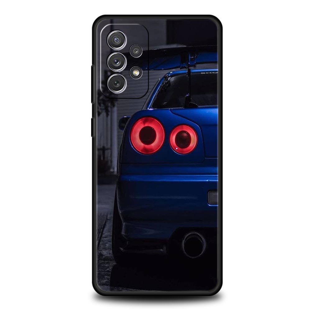 Blue Red JDM Sport Car Phone Case For Samsung Galaxy A17 A07 A55 A35 A25 A15 A05 A33 A31 A23 A21s A13 A41 A73 A53 A51 A71 Cover
