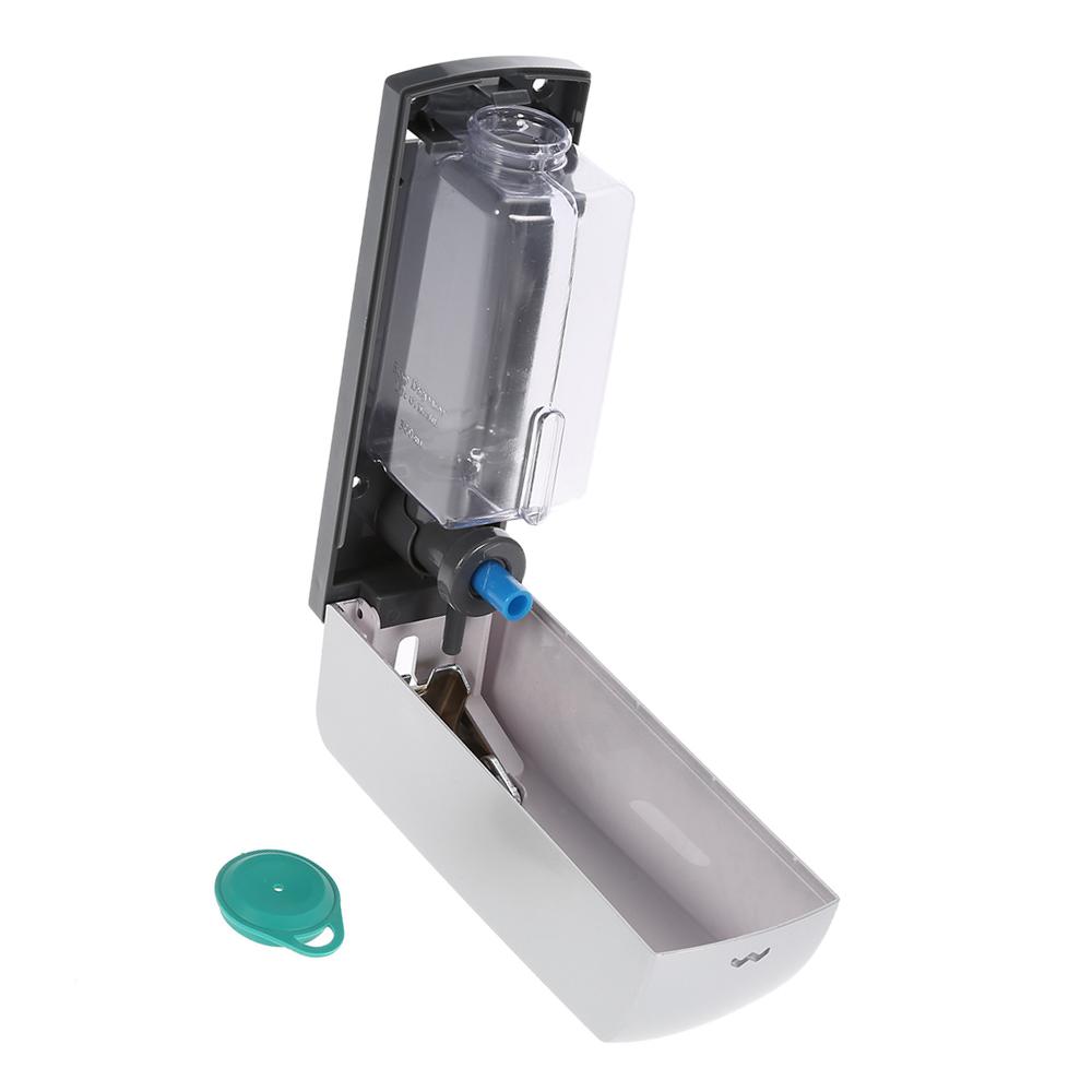 300ml Wall mounted Single Bottle Manual Soap Dispenser Shampoo Box Rest Room Washroom Toilet Hand Washing Liquid