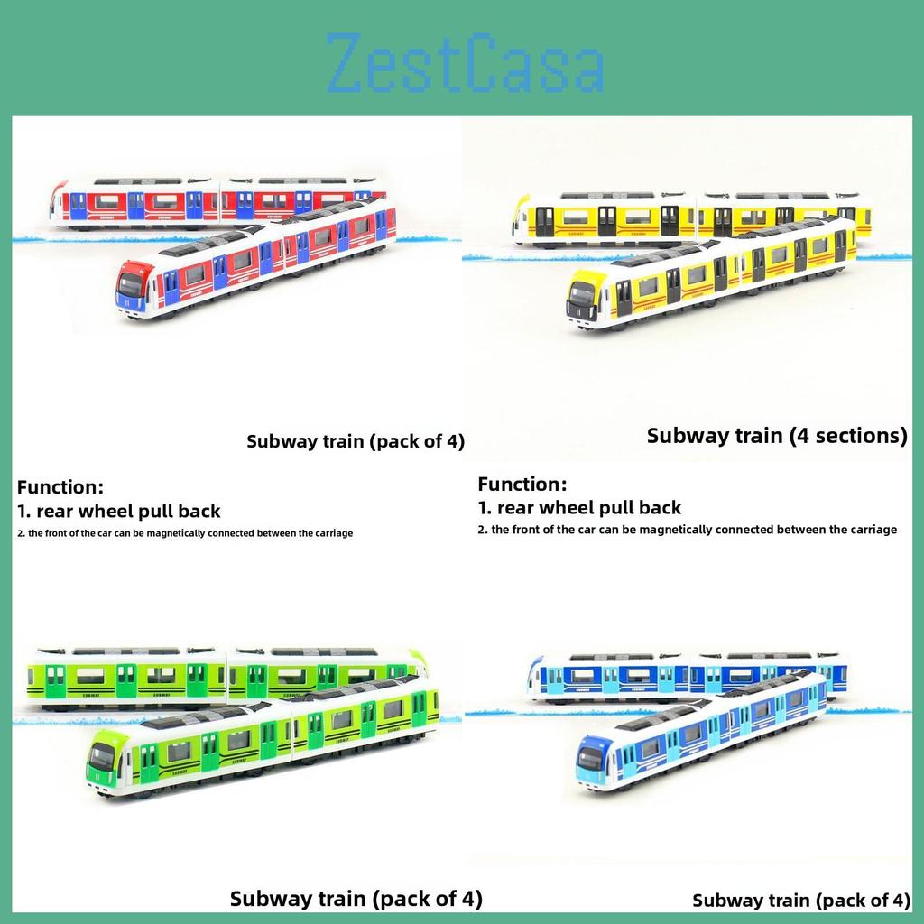 Alloy City Simulated Subway And Bullet Train Models For Collection And Display