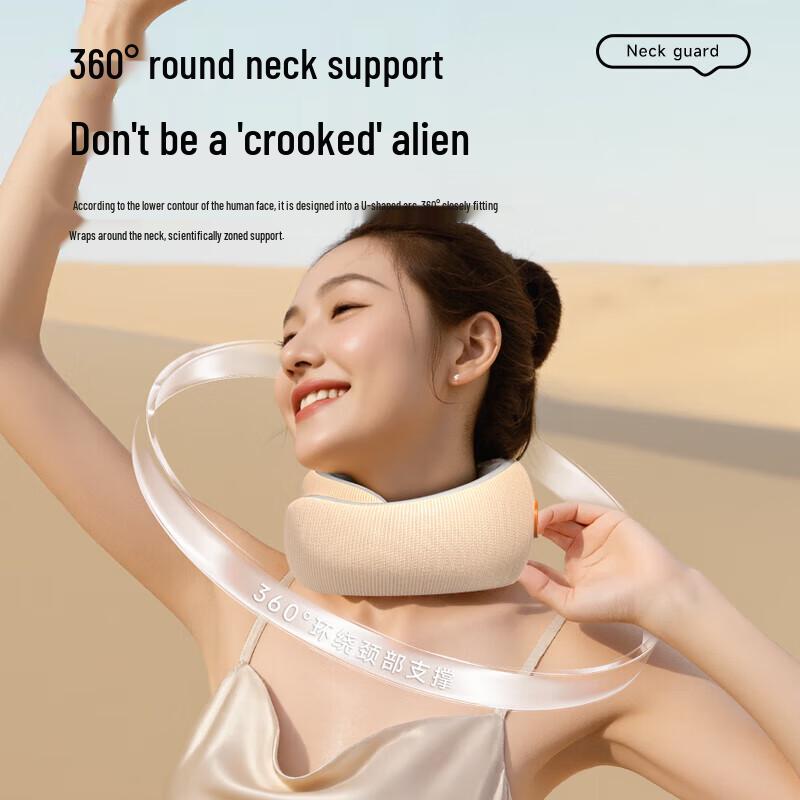 Aux U-shaped Neck Massager Pillow with Heat CN Plug (adapter Included)