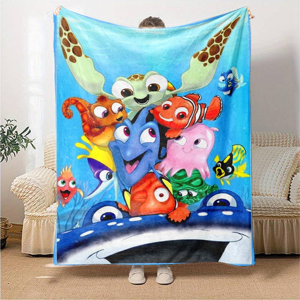 Nemo Theme Printed Blanket - Perfect for Couch, Bed, Travel & Outdoor Use | Machine Washable, Cozy & Durable.