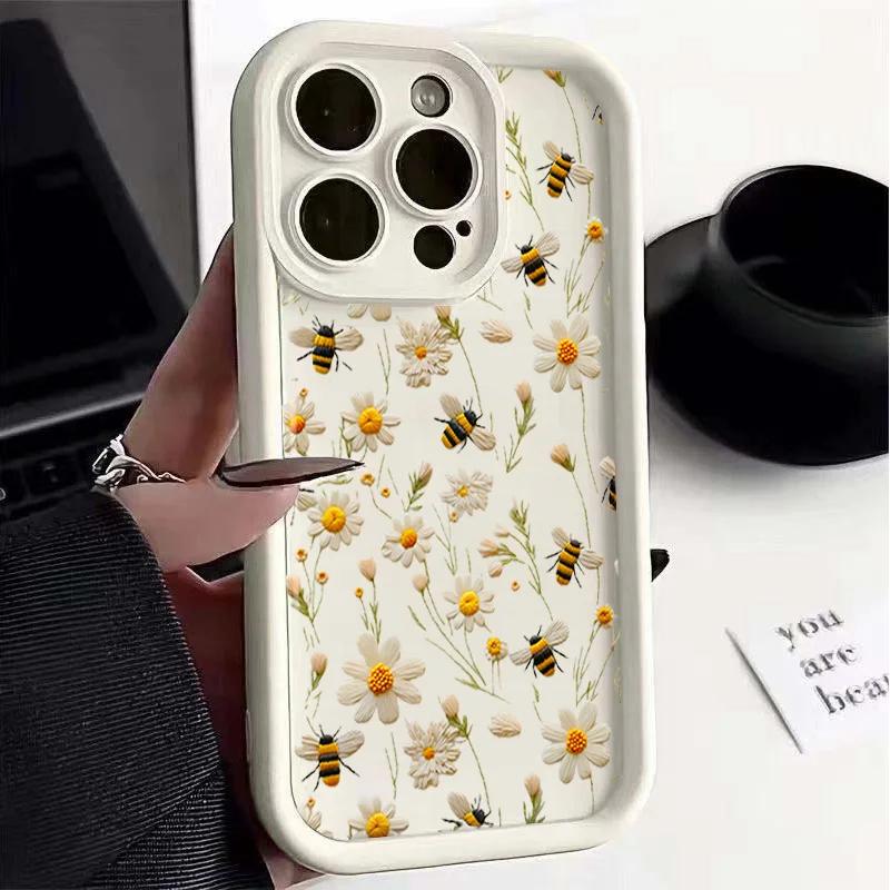 Custodia Floreale con Stampa Margherite INS Per Infinix Note 40 Hot 50 40 Pro 30i 30 Play 40i Smart 10 Plus 9 8 GT 30 Tecno Spark 30C 10 Pro 20C