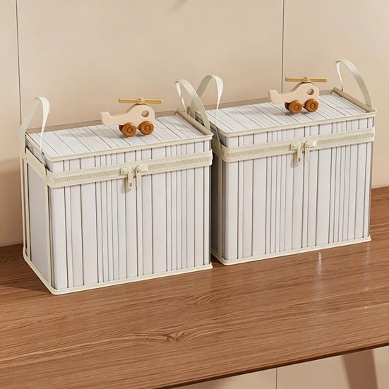 Transparent Clothes Storage Bag, with Sturdy Handles, Durable Plastic Visibility Book Organizer, Moisture-proof Toys Container for Playroom Study Room
