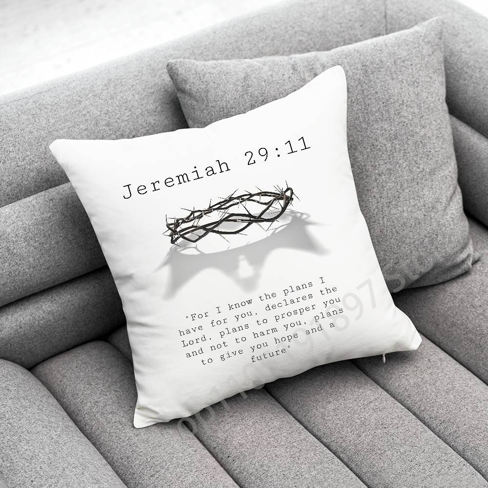 God Jesus Isaiah Psalm Jeremiah Romans Throw Pillow Case For 45x45cm 40x40cm 30x30cm 50x50cm 55x55cm Square Home Pillowcase Case