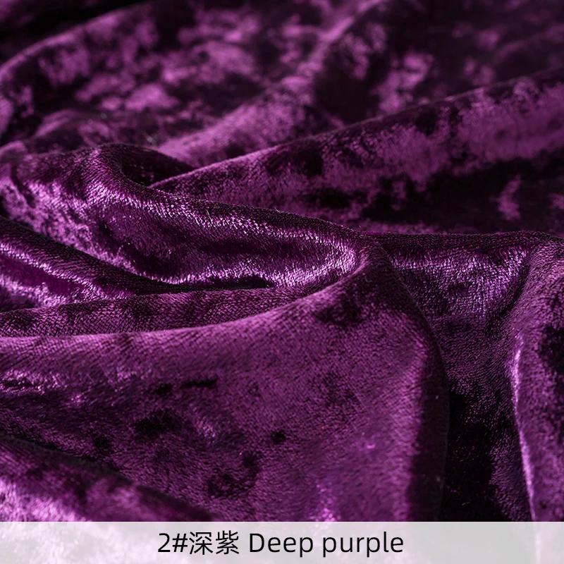 0.5/1/2/3 Yard Soft Elastic Diamond Velvet Fabric For Women's Evening Dresses, Party Decorative Sofa Covers DIY Sewing Fabrics