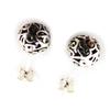 Les Trésors De Lily [B9413] - 'Thai Geode' Silver Earrings