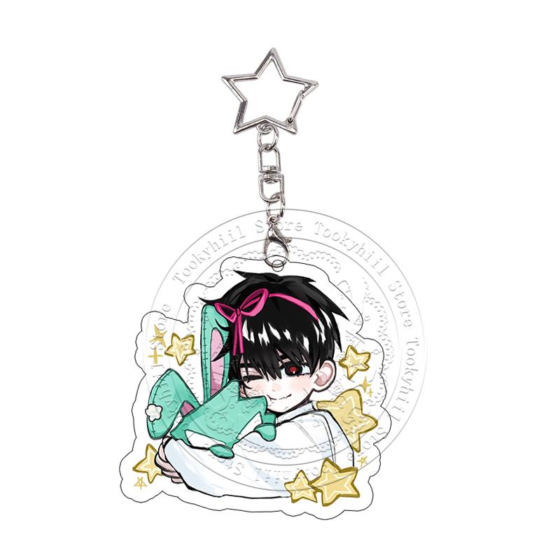 Alien Stage Acrylic Keychain Set Kawaii Exquisite Student Mizi Ivan & Till Luka Keyring Bag Pendant Charms Ivan Festival Gift