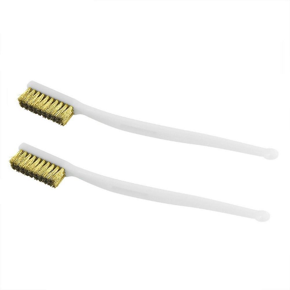Copper Wire Brush Industrial Light Scrubbing Plastic Handle Set