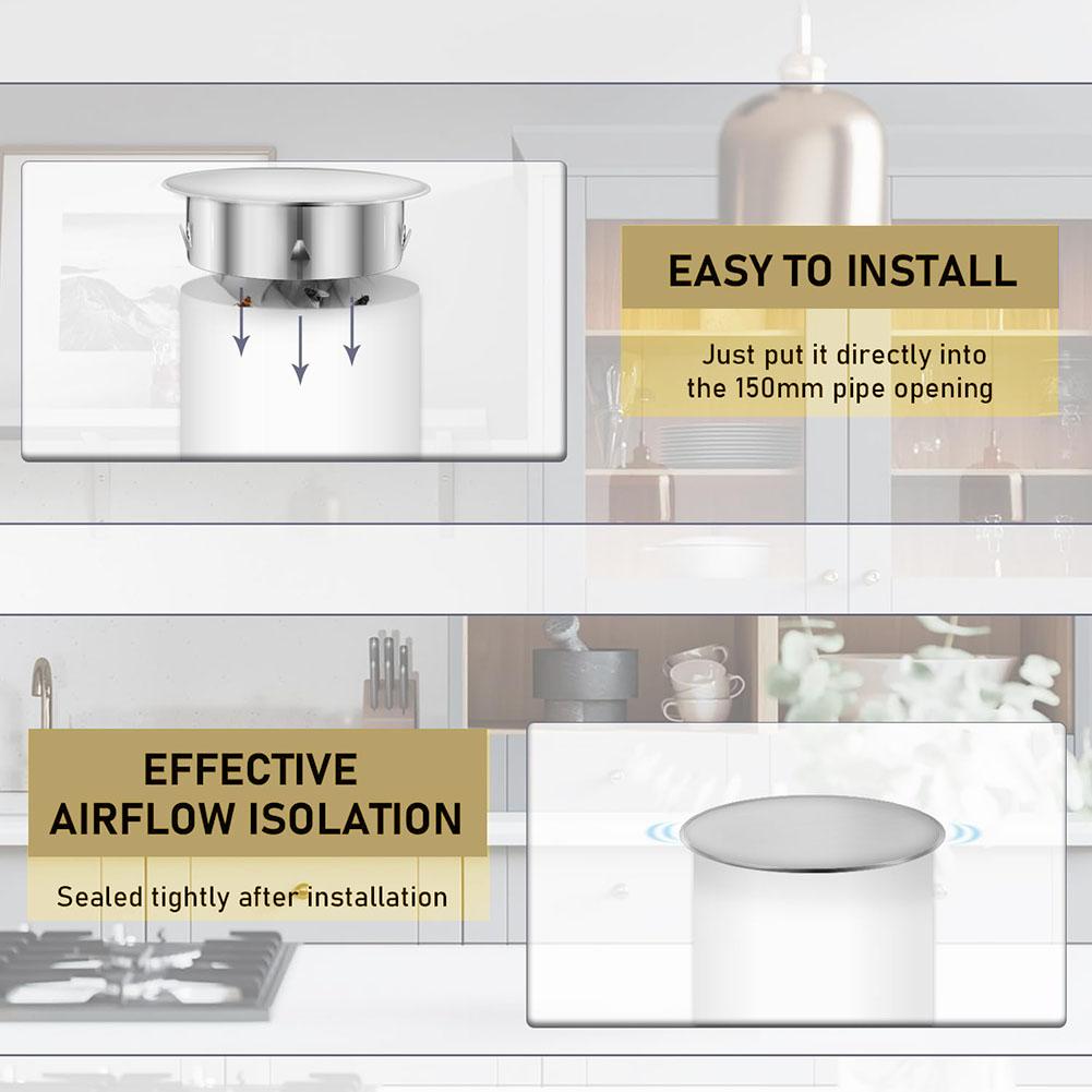 Instalare sigură Capac țevii aragazului Design versatil