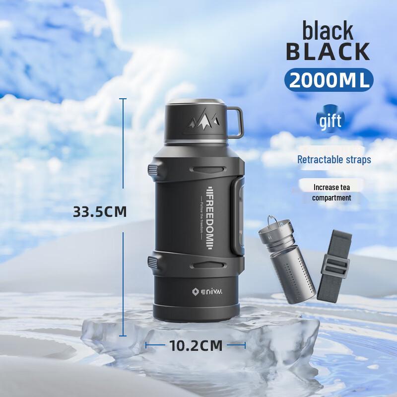 ENIVAL Large Capacity 316L Stainless Steel Outdoor Thermos Flask