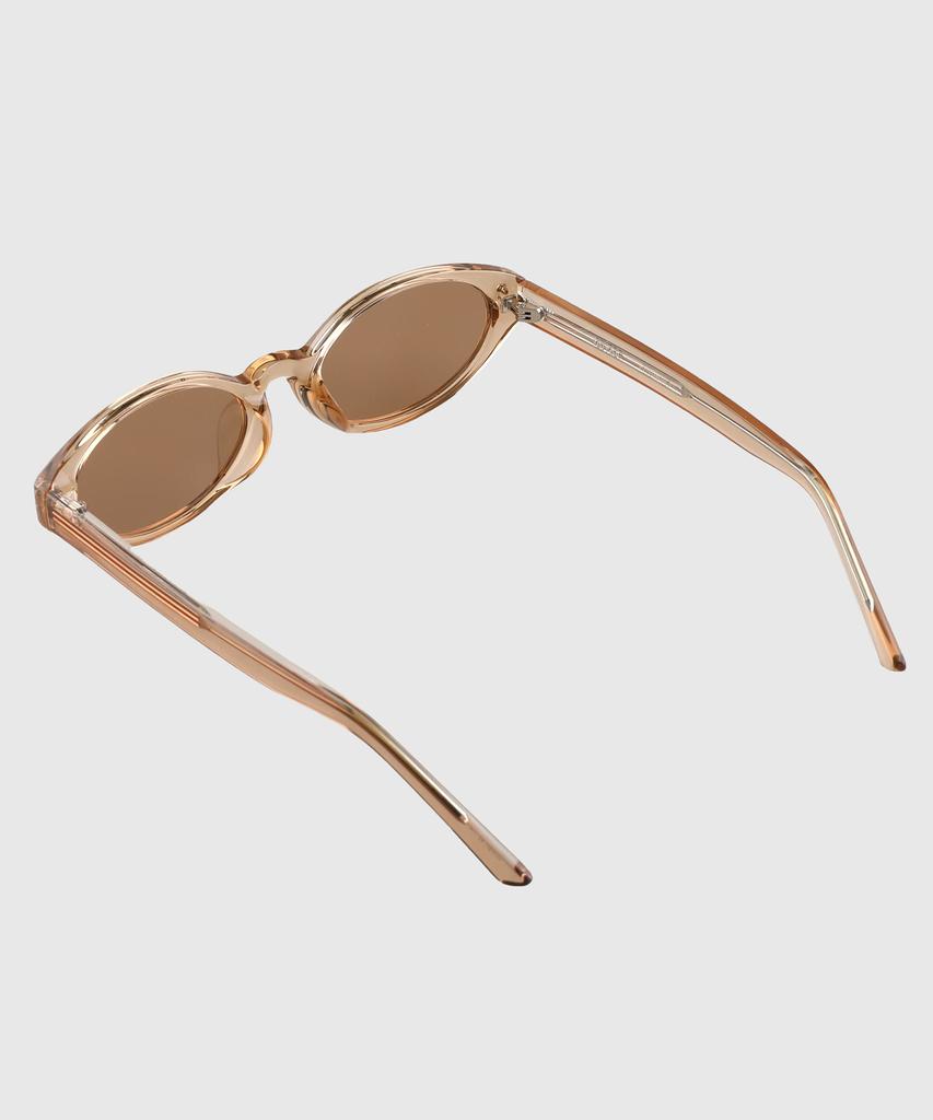 Tuditeo Osa Slim Oval Uv Protection Fashion Sunglasses Nylon Tinted Lens C3 Brown