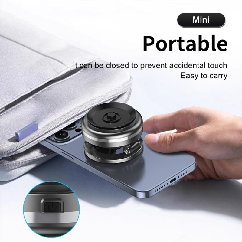 Portable Secure Magnetic Car Phone Bracket Holder with Vacuum Suction for Navigation Video Calls Safe Driving Experience