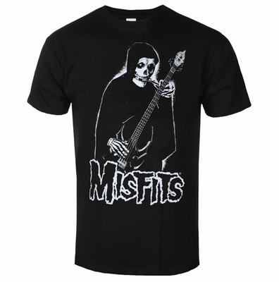 Misfits Bass Fiend Art Pattern Horror Punk Band Tshirt Casual Street Style Cotton Tshirt Suitable For Both Unisex And Unisex