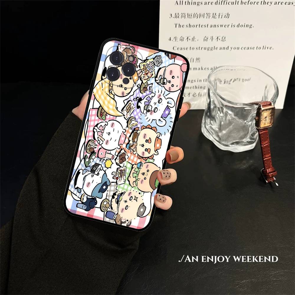 Cute C-Chiikawas Hachiwares Phone Case For IPhone 16 17 Air 15 14 13 12 11 Pro Max 16E Plus Fundas