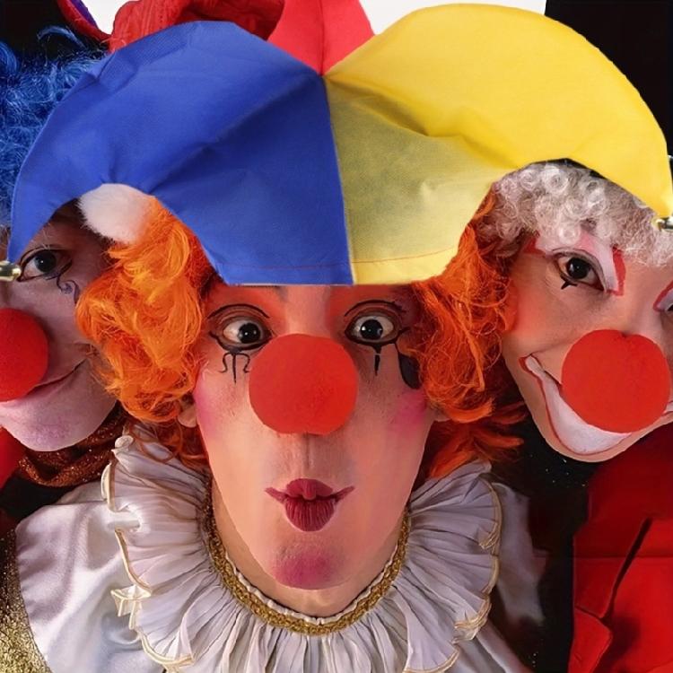Halloween Jester Costumes Clown Courts Jester Hat Clown Nose Mardi Gras Jester Hat for Masquerades Carnivals Cosplay