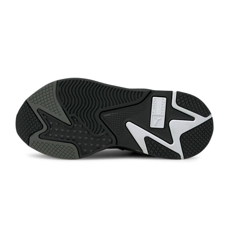 PUMA RS X Mix White Tigerlily Athletic Shoes Kids Lifestyle Shoes Black Teenagers 380779-03