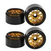 4PCS 1.9 Inch RC Wheel Hubs Aluminum Alloy Beadlock Wheel Rims Replacement for 110 Scale Car