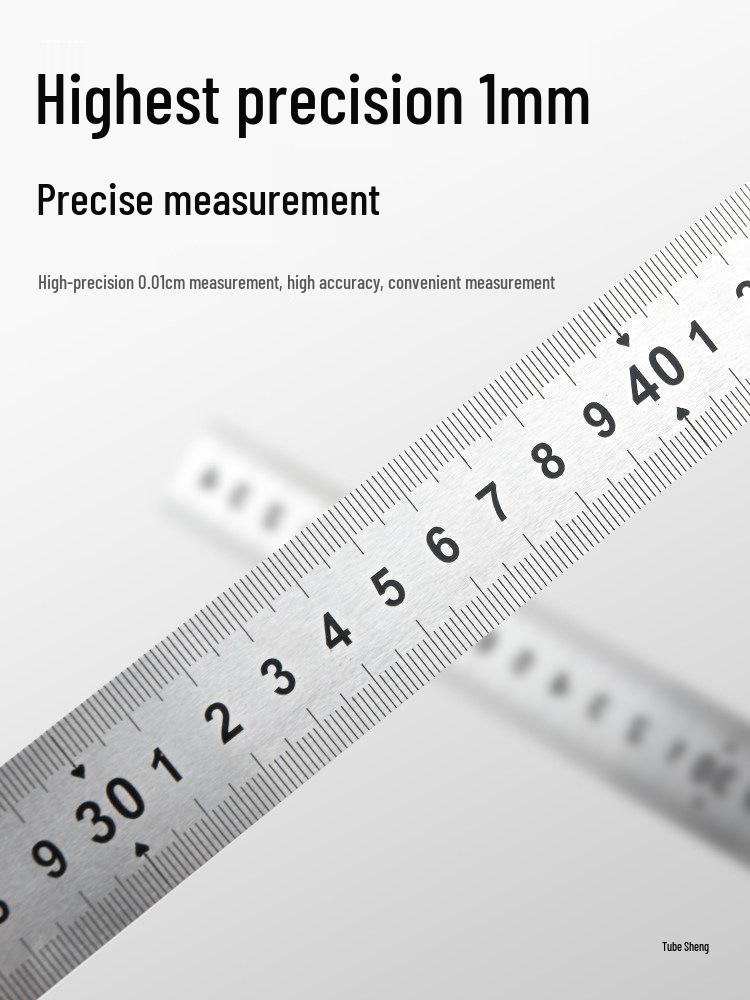 Manual Tile Cutter Accessories: Stainless Steel Positioning Ruler & Measuring Stickers