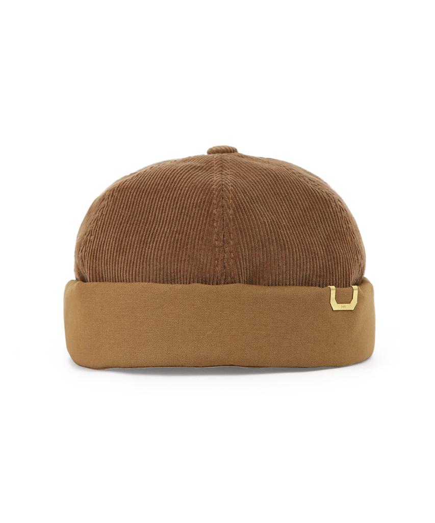 Eondeokeonteulolseutyudio Corduroy Brimless Cap Half Moon / Corduroy Mix / Desert