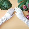 Draag Bruiloft Bloemenmeisje Handschoenen Podiumhandschoenen Prinsessenhandschoenen Volledige Vinger Wanten Bruiloftshandschoenen