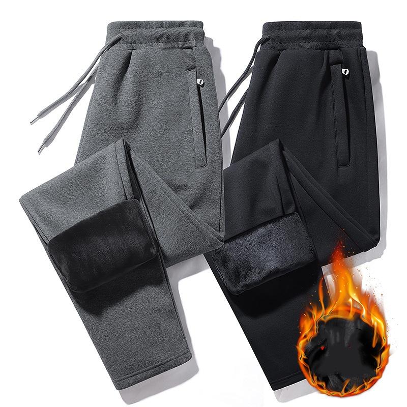 Men's Wear-Resistant Thermal Work Pants Loose Fit Plus Size for Autumn and Winter