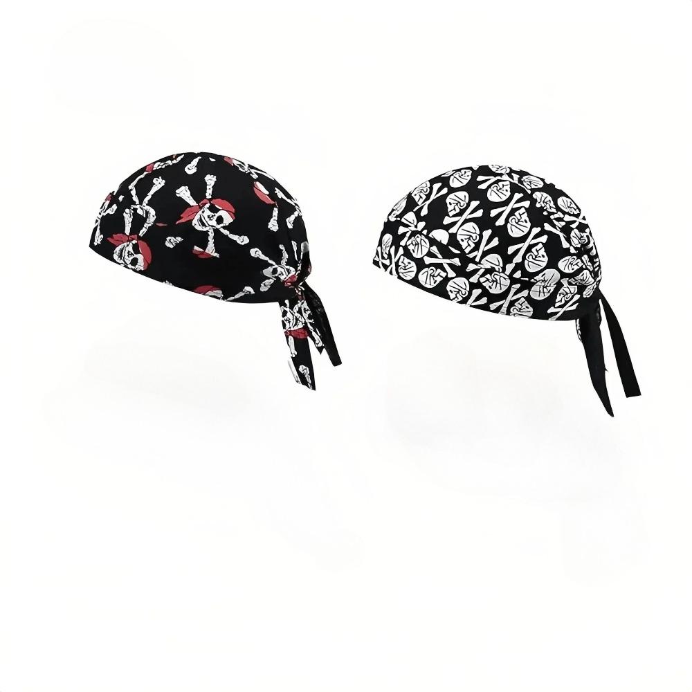 Do Rags Cycling Caps Helmet Liner Doo Rag Motorcycle Bandana Hat Sweat Liner Skull Caps Dew Rags for Men and Women