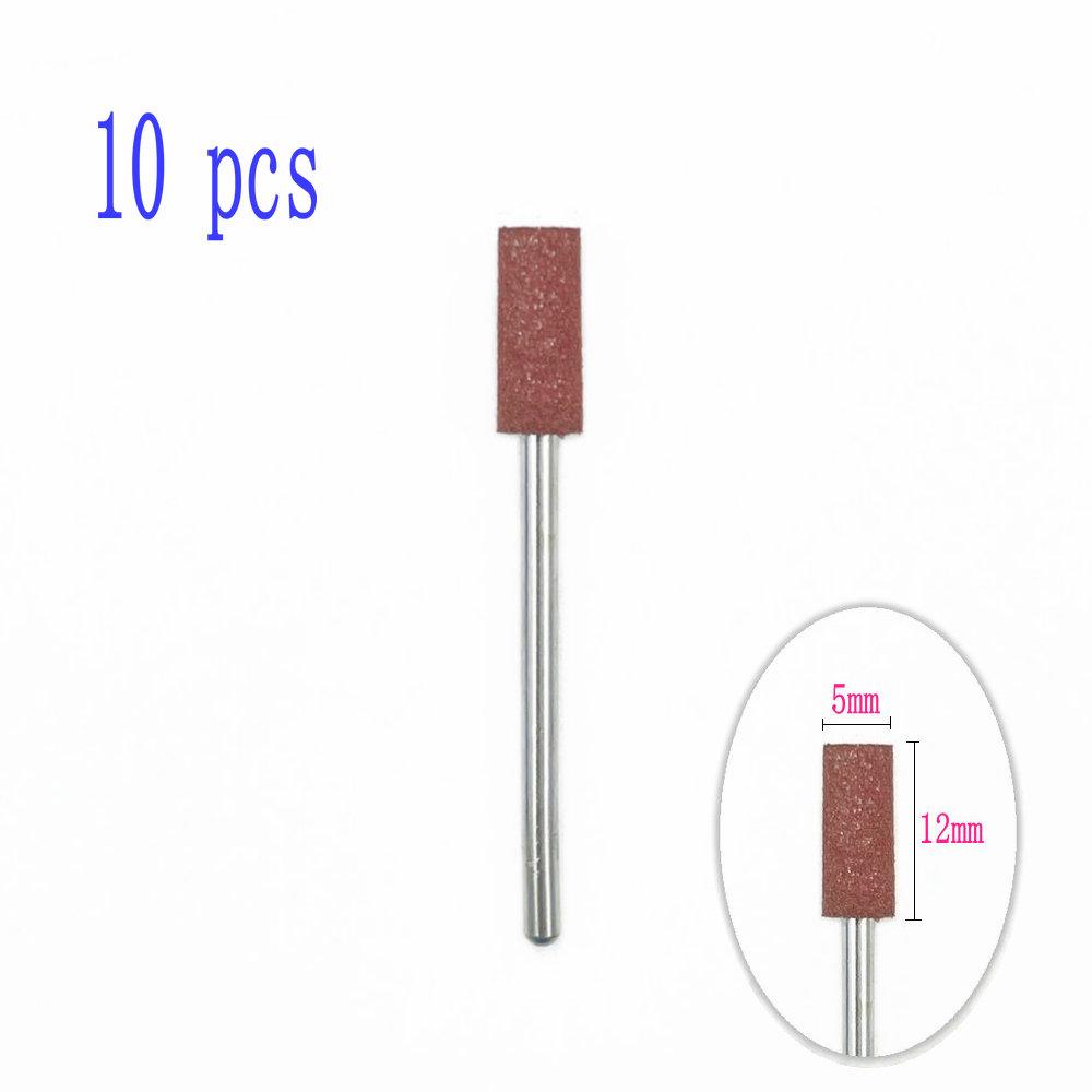 6pcs/10pcs Silicone Rubber Dental Polishing Polisher Grinders Nail Drill Bits for Electric Manicure 2.35mm Shank