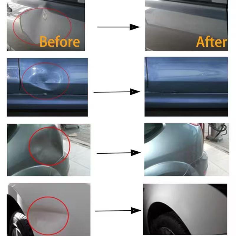Car Dent Repair Tool Paintless Dent Repairing Knock pad Stainless Steel Backing Plate Rubber Handle Body Dent Removal Tool