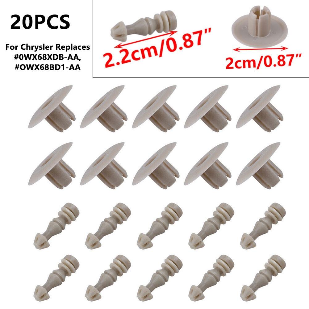 Retainer Fastener Panel Clip 2005 20PC Beige Panel