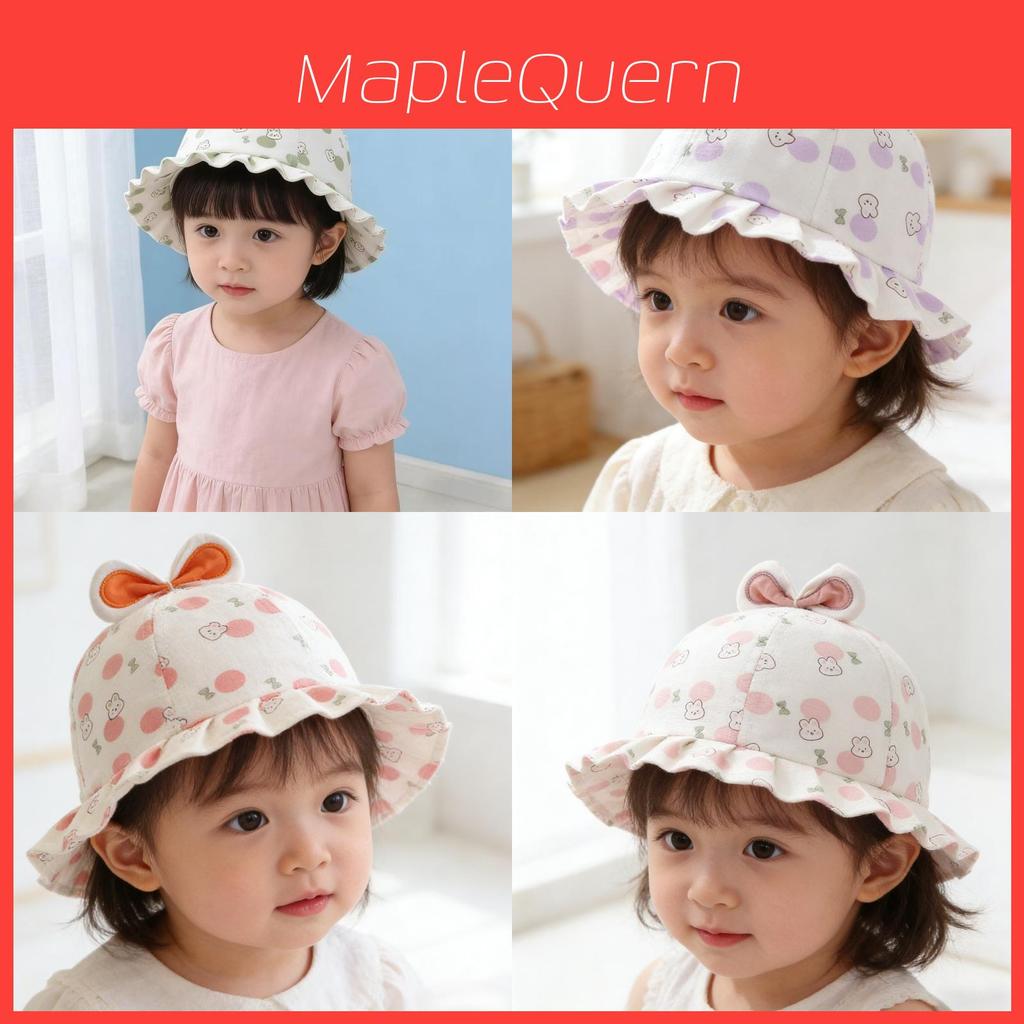 Cute Cartoon Baby Sun Hat With Breathable Cotton For Toddler Sun Protection