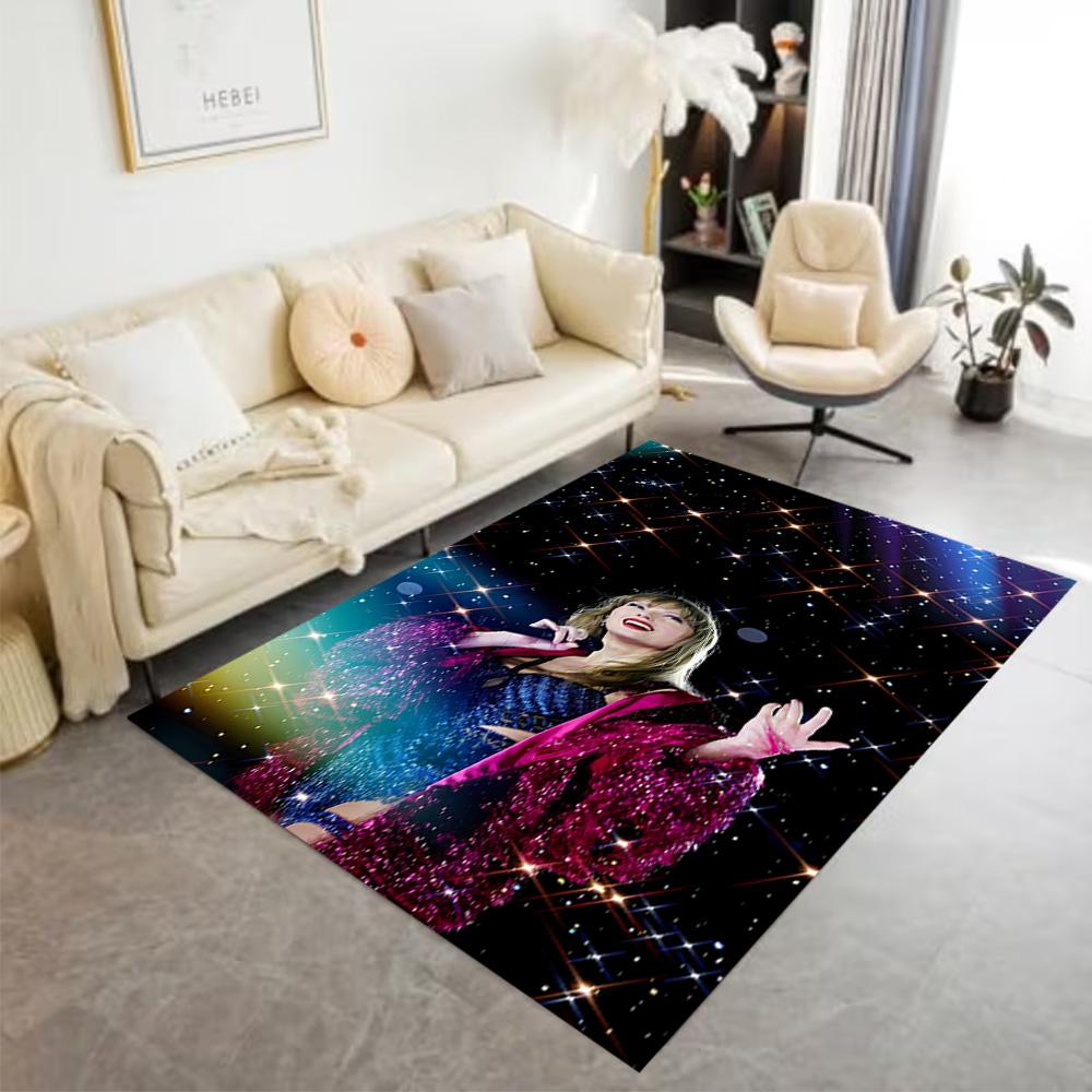 Taylor Swift Celebration Area Rug Suitable for Playrooms Dormitory Entryway Bedrooms Antislip Carpet Anime Office Decor Spiritual Gift