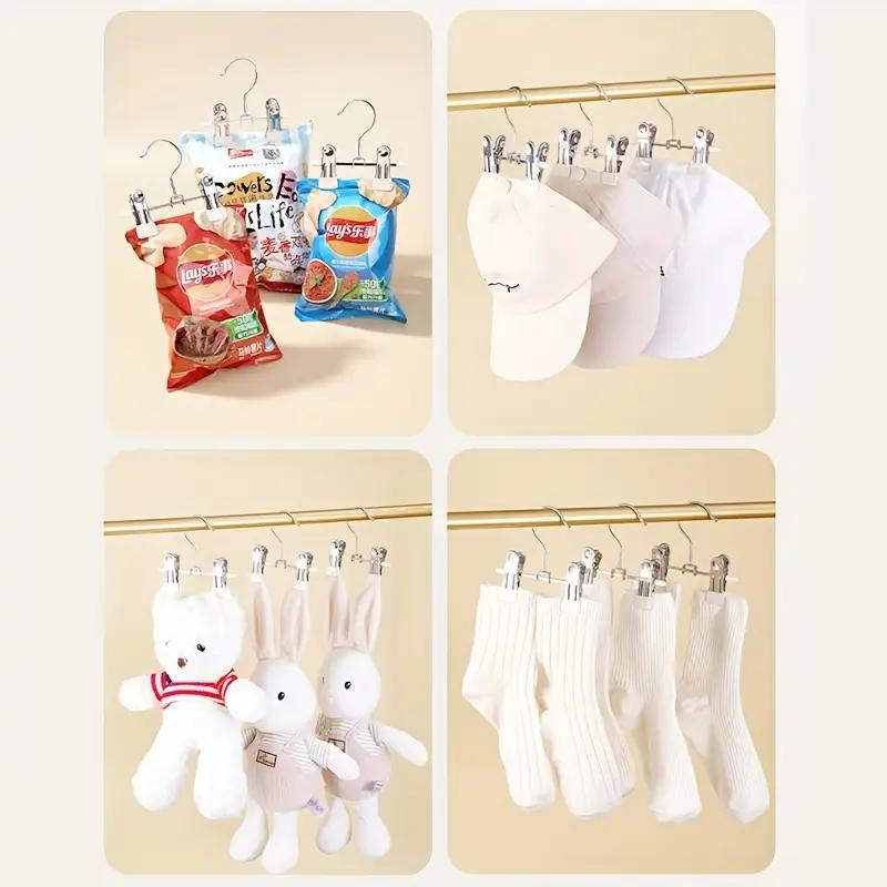 5/10 STÜCKE Multifunktionale Wäscheklammer Kleiderbügel Kleiderhaken Schnalle Metall Edelstahl Hut Rock Hose Clip Kleidung Kleiderschrank Aufbewahrung
