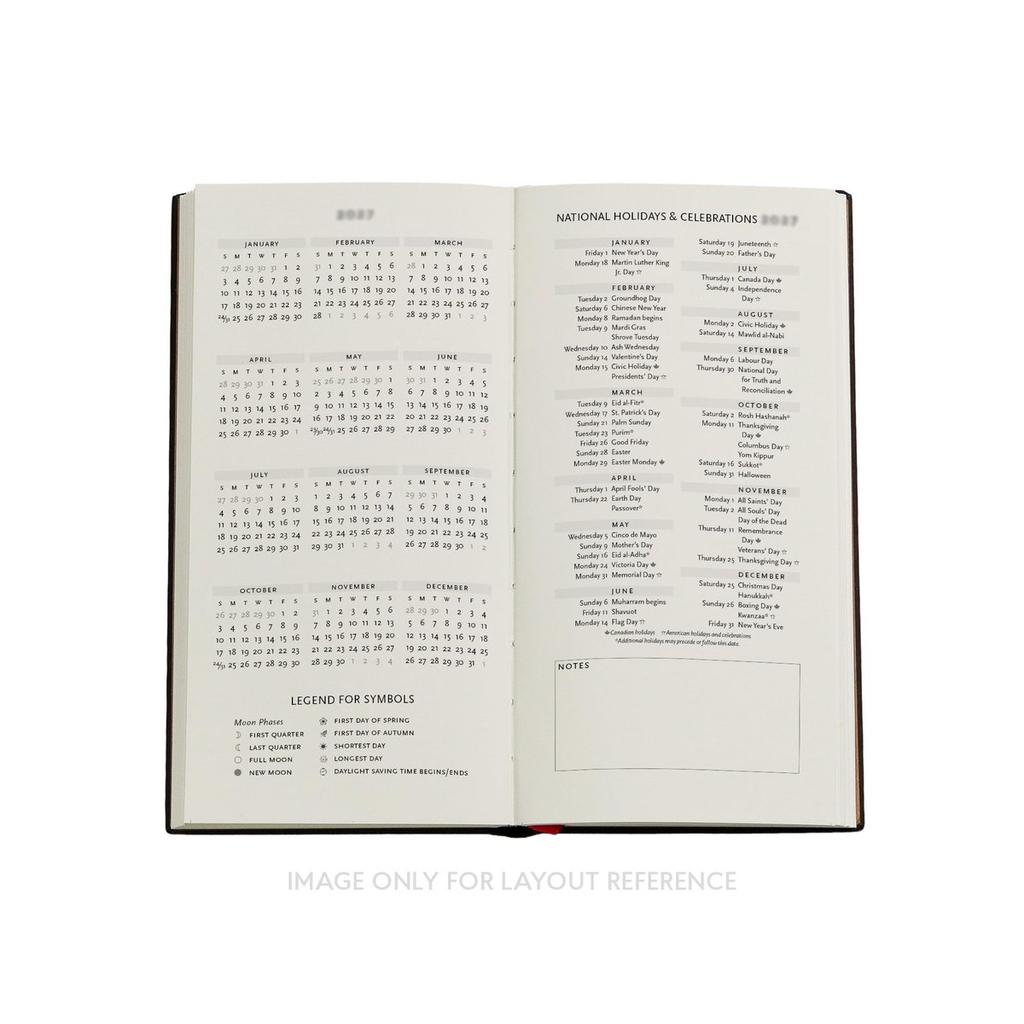 Paperblanks 2027 English Diary Lotus River Slim Hardcover Weekly Planner Journal DE1915-3