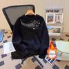 Men's Baby's Breath Autumn Crew Neck Sweatshirt - Casual, Versatile, Stylish Hua Cotton Top
