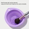 Silicone Foldable Makeup Brush Cleaner, Brush Scrubber Bowl, Portable Washing Tool Cosmetic Brush Cleaner