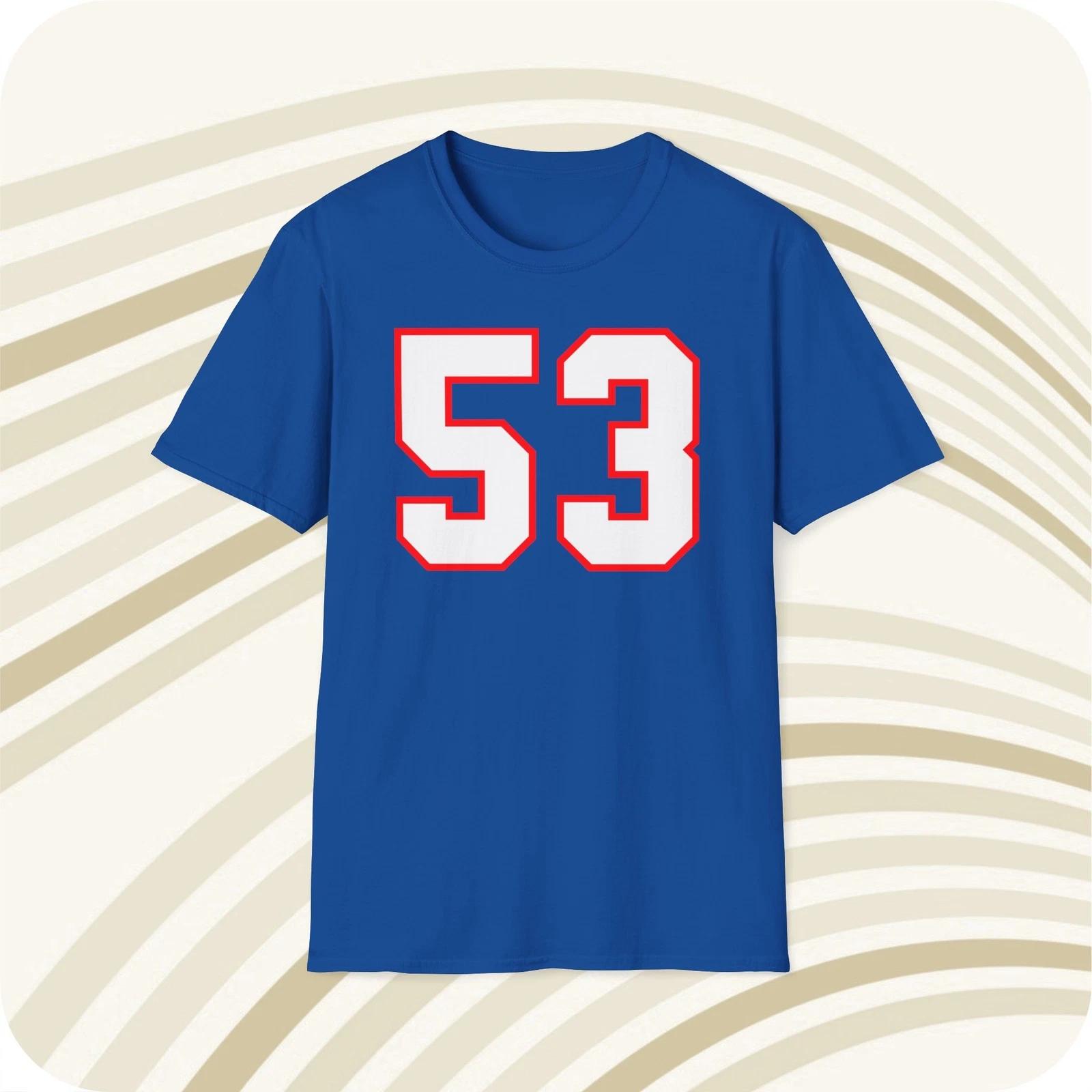 

Harry Carson New York Giants #53 NFL Jersey T shirt - Front & Back Print L