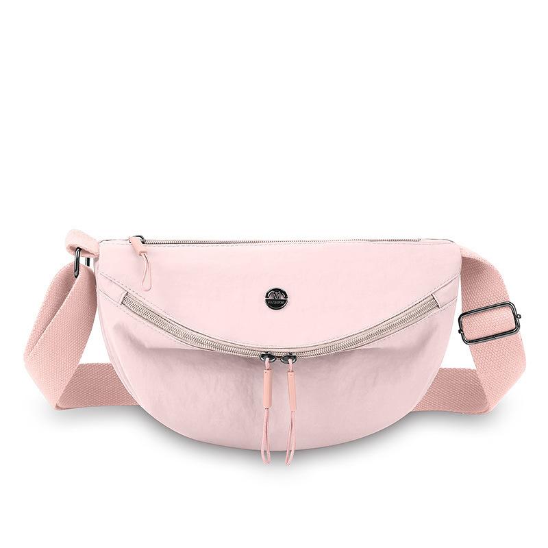 

New nylon shoulder bag casual versatile niche bag messenger bag women s trend commuter fashion small square bag розовый