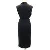 La Petite S Made In England No Sleeve Drape Long Dress 38 Black Women Used