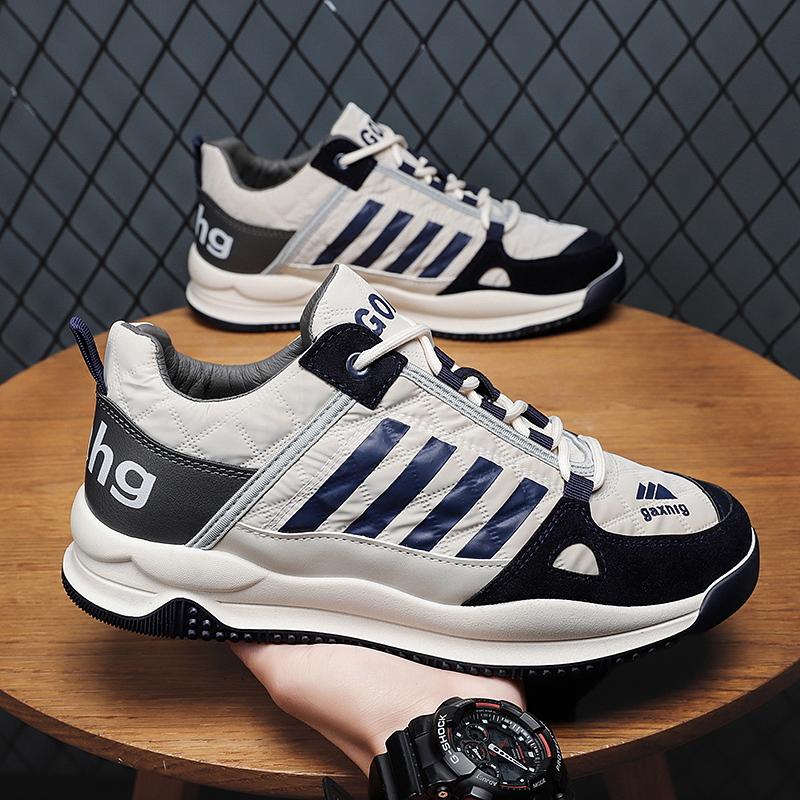 Mens Walking Shoes Comfortable Fashion Casual Lace-up Sneakers Free Shipping 2025 New Luxury Design Tennis Shoes for Men