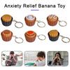 3D-gedruckter Dessert-Klicker-Schlüsselanhänger Stressabbau Cupcake-Dekompressionsknopf Fidget-Schlüsselring Tasche Rucksack Geldbörse Anhänger