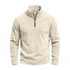 Men Zipper Sweatshirts Quarter Zip Pullover Half Zipper Hoodie Men Gym Man Autumn Solid Men's Sweatshirt Coat